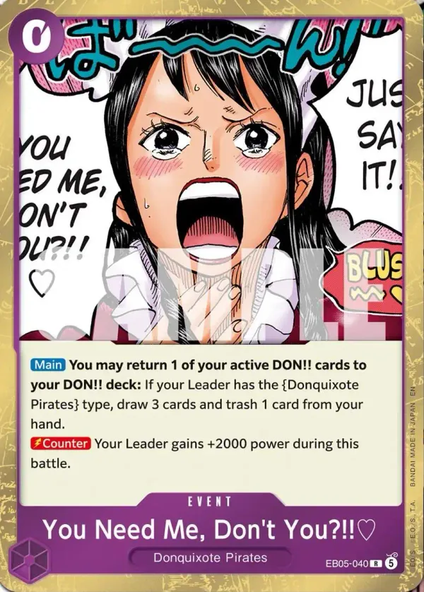 You Need Me, Don't You?!!♡ (EB05-040)