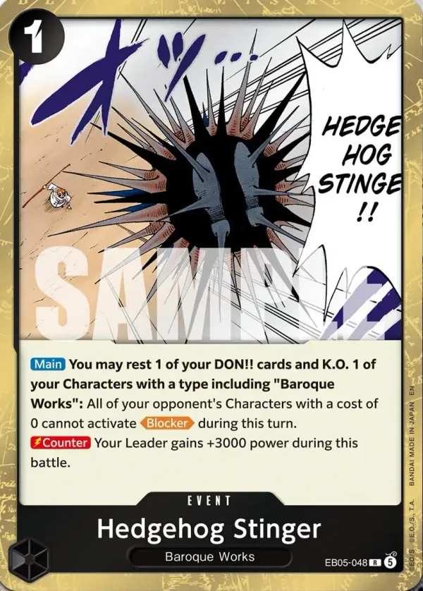 Hedgehog Stinger (EB05-048)