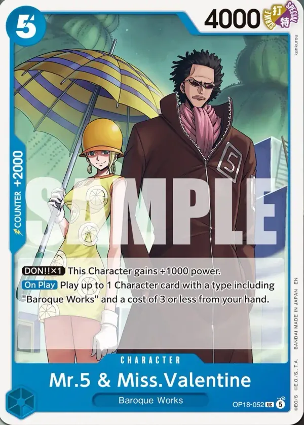 Mr.5 & Miss.Valentine (OP18-052)